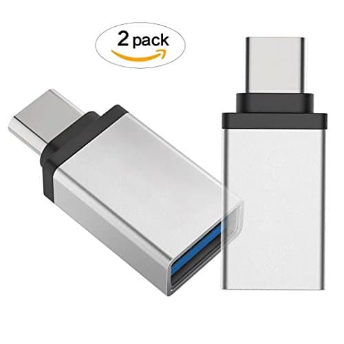 2-Packs USB Type C Adapter , UNIDOPRO USB C (Male) to USB A 3.0 (Female) OTG Sync & Charge Converter for Macbook Pro, Galaxy S9 S8 Note 8 Google Pixel 2 XL Nexus 6P 5X & More Device w/ Type-C Port