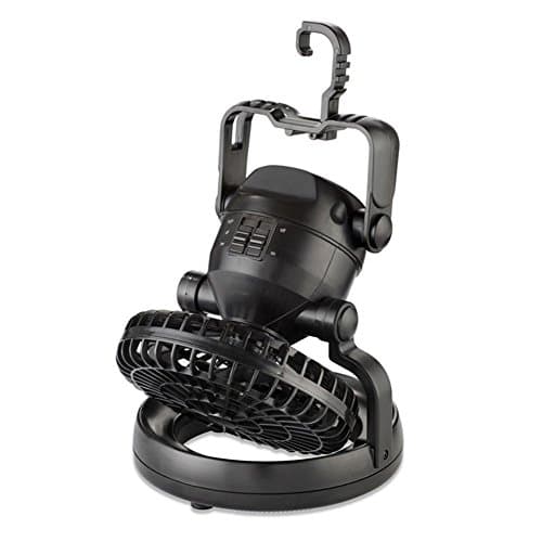 GosFrid Plastic Camping 2 in 1 LED Ceiling Fan with Emergency Light (Multicolour)