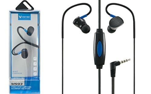 3.5mm Stereo Hands-free Earbuds Headset w/ Mic Control for Most Devices (iPhone 4/5/6, Moto Z, Z Force, Google Nexus 5X, 6P, LG G5, ZTE Grand X Max 2, HTC 10, Plus more!) (Blue)