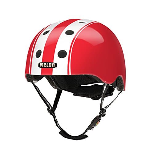 Melon Double White Red Helmet, Red/White, Glossy Finish, Small, 46 - 52cm / 18.25 - 20.5in Head Size