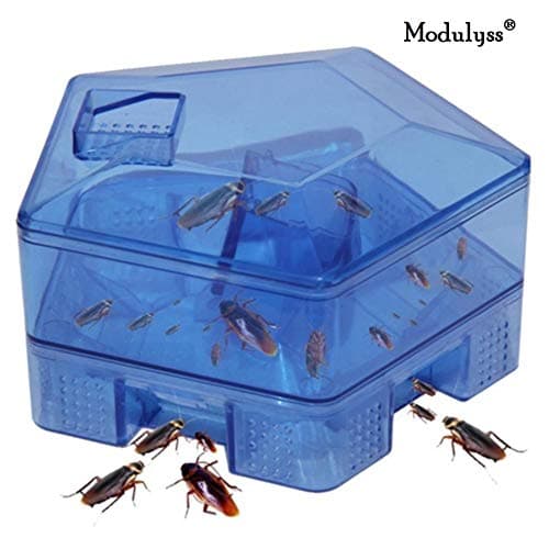 Modulyss® Reusable Box Cockroach Catcher Pest Killer Bait Trap No Pollution for Home/Kitchen