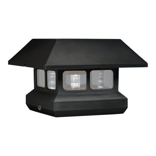 McFarland Cascade Terratec Luminous Plastic Solar Post Cap, Black, Fits 4x4-Inch Post by McFarland Cascade