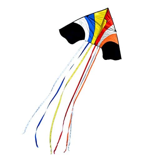 Delta Kite Sky Waterfall 60-Inch (W) With 8-ft Long Multiple Tails. Available in Different Colors (Multi-Color)