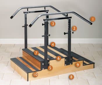 Adjustable Small Staircase 36" Clinton Select Series STAIRCASES for Physical Therapy - Exercise Equipment - Fitness Item# 4-6500-36