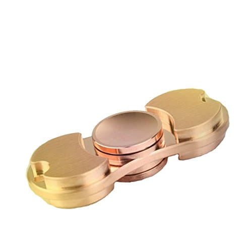 Fidget Spinner Seddex EDC Hand Spinner ADHD Focus Toy Ultra Durable High Speed 1-3 Min Spins Precision Brass Material - Gold