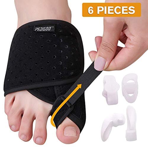 Bunion Corrector Bunion Relief Kit (Bunion Splints, Gel Toe Protect Separator Sleeves, Toe Separators) for Hallux Valgus-Day/Night Time Support for Men Women (M-L (Size 4-7))
