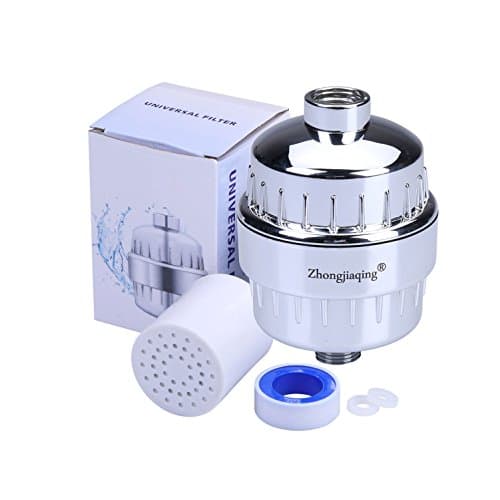 Shower Filter Hard Water Softner with Replaceable Cartridges Remove Chlorine and Flouride- Compatibility with any Shower Head and Handheld Shower