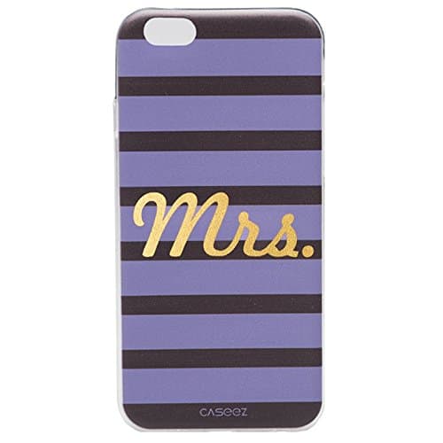 Caseez "Mrs.-Gold Back Cover Case for Apple iPhone 6/6s - Purple