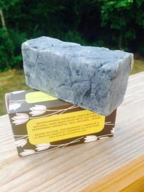 Deodorizing Charcoal Hand Made Natural Soap with Odor Control Charcoal, Tea Tree and Peppermint Essential Oils, Shea Butter, Olive Oil and Coconut Oil.natural Handmade Soap. 125g Approx. (4.4oz)