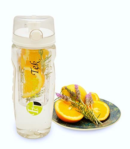 FreshTek Leak Proof Fruit Infuser Water Bottle, Large 32 Oz