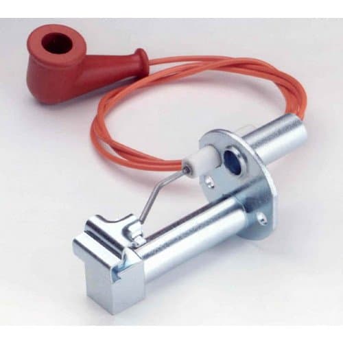 Pilot Burner w/ .018 Orifice, Non-uniform 'C' Section, Clam Shell & Electrodes Gap w/ Leads