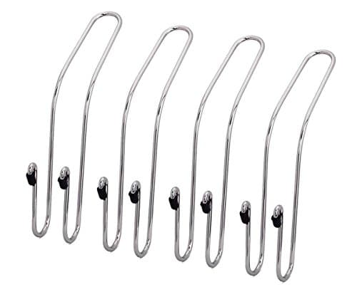 Dual Seat Back Hooks for Car: Multi-Purpose Hangers for Clothing, Handbags & Purses, Groceries & Shopping Bags or Coats & Hats, 4 Hooks