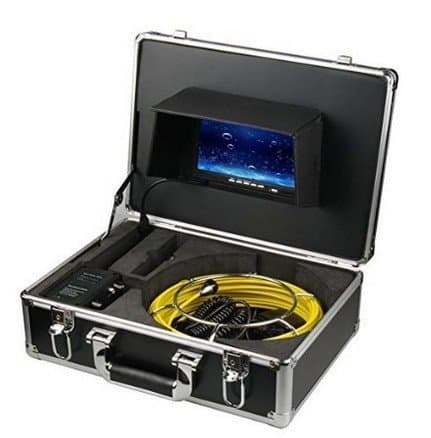 LHBC 50m Sewer Waterproof Camera Pipe Pipeline Drain Inspection System 7"lcd DVR
