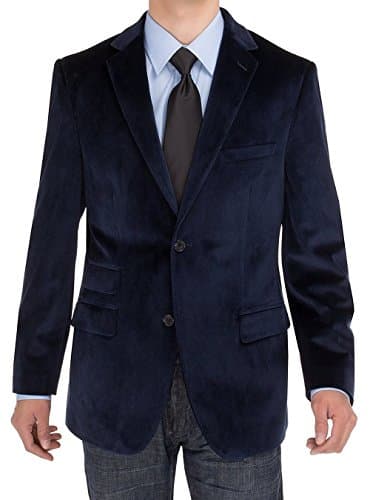 SE SALVATORE EXTE Men's 2 Button Velvet Blazer