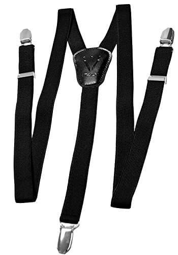 Boy's SUSPENDERS Y Shape Back Elastic Button & Clip Convertible by VESUVIO NAPOLI