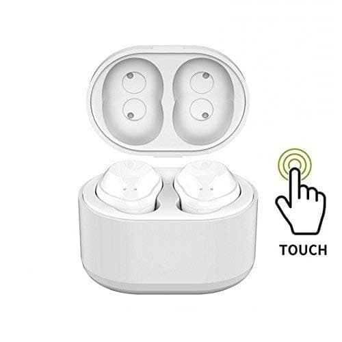 Bluetooth Earbuds True Wireless Headphones Touch Control TWS Ear Buds with Charging case Waterproof Stereo Noise Cancelling Headset with Microphone for Apple iPhone Samsung Google Pixel Phone (White)