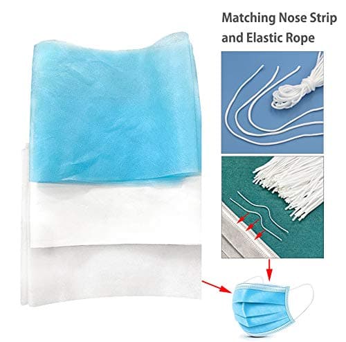 Bleached Meltblown Cloth Self-Handmade kit DIY Set with String Organic Natural Material Easy Handmade Washable Towel Filter