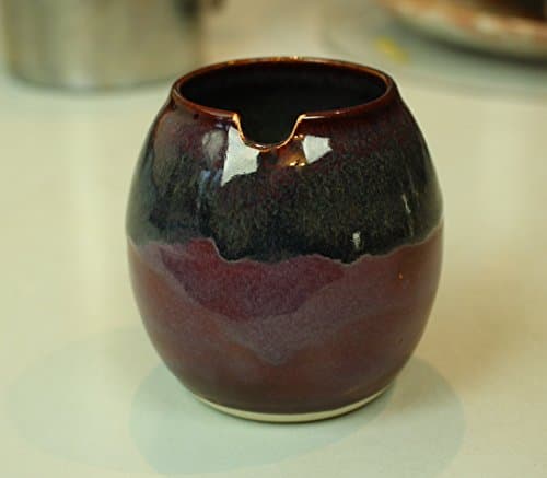 Patty Melt Ceramic Mate Gourd with Side Hole for Mate Straw Includes 5.5" Bombilla