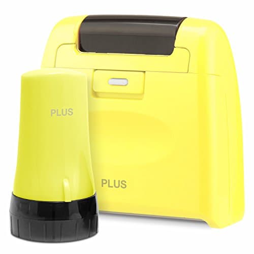 Identity Theft Prevention Security Stamp WIDE Roller Kit YELLOW