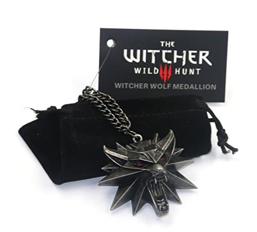 witcher Medallion Wolf Hunt 3 Original Assistant Witcher 3 Mens Necklace – Pendant Necklace With Gift Bag – Day