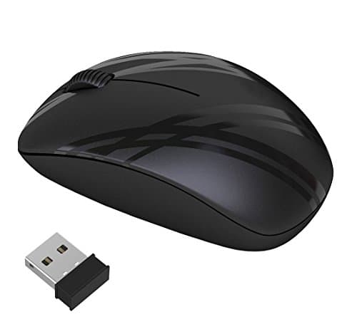 Wireless Mouse, Norche 2.4Ghz Mobile Ergonomic Optical Mice with Nano USB Receiver,for Laptop,PC,Computer,Macbook,Notebook, 18 Months Battery Life, 3 DPI Adjustment Levels