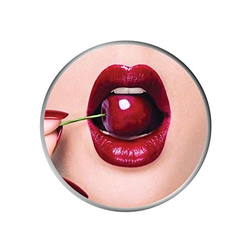 Personalized Custom Expanding Stand Pop Grip Mount Sockets Holder for Cell Phones Smartphones and Tablets - Sex Lip with Cherry