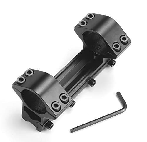 Adjustable Scope Mount, ZIKO High Power Magnum AirGun Scope Mount With Stop Pin.25.4mm High Profile Dovetail Rail Scope Mounts Dual Rings Fit 11mm Dovetail Rail