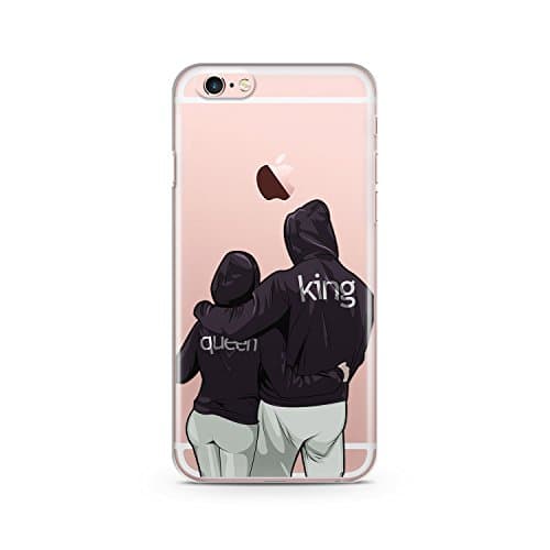 CodeiCases iPhone 6 Plus/6s Plus King And Queen Clear Cover, King And Queen Case Clear Transparent for iPhone