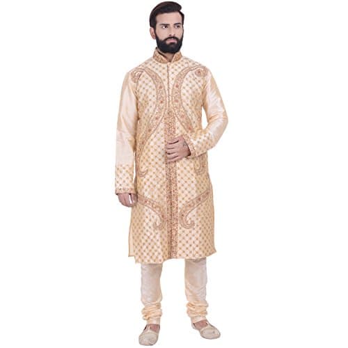 Rajwada Men's Ethnic Indian Design Kurta 2pc Suit.