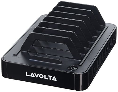 Lavolta Multi Device USB Port Charging Station for Samsung Galaxy/Kindle Fire - Black