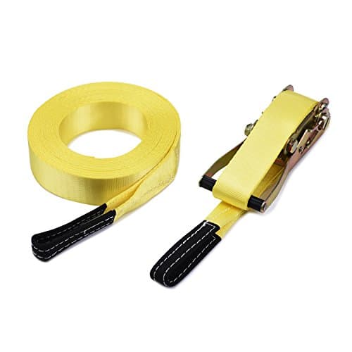 Ubuji Basic Slackline Slacklining Webbing Kit Help Line for Beginner Learning Training Balance Walking Length 49 Feet Width 2 inch (1 Set Slackline)