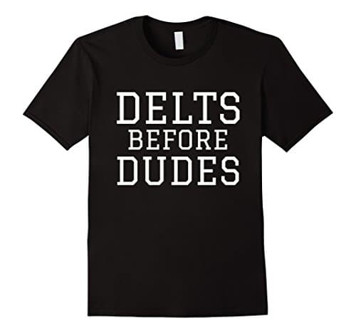 Mens Delts Before Dudes (White Text) Large Black
