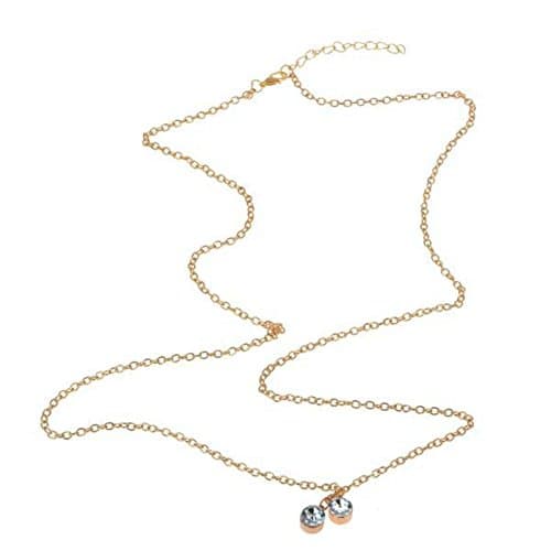 DOOMUUT Diamond Body Chain Crossover Harness Adjustable Bikini Belly Chain Chest Chain Bikini Necklace