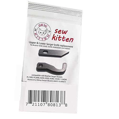 Upper and Lower Brother Serger Knife maintenance pack