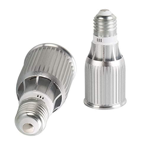 JINYU COB LED Spot Light Bulb Cool Reflector Spotlight Warm White 3000K Lamp 7 Watts Non Dimmable Lighting 85V-265 Volt E27 Screw Edison Replacement CE Energy Saving 7W Bright Lamps 2 Bulbs Packs Pack