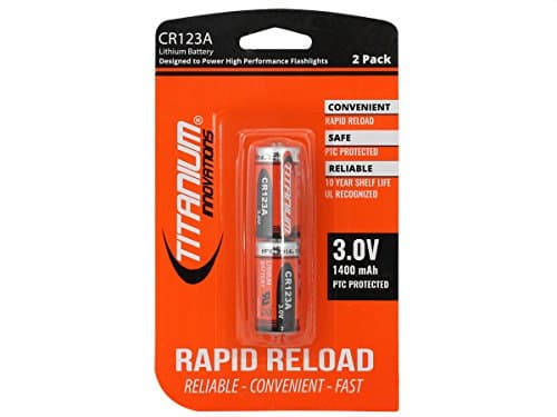 Titanium Innovations CR123A 3V Lithium Battery (2 Card)