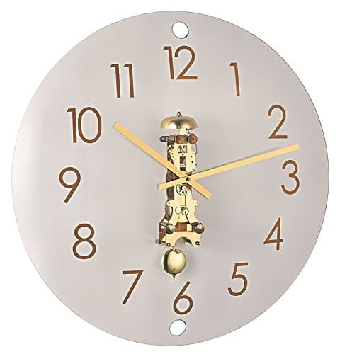 Hermle Modern Wall Clock with Mechanical Drive Glass Clock 55 cm 30907-000791