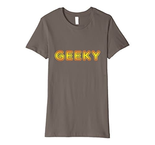 Womens Geeky T Shirts Medium Asphalt