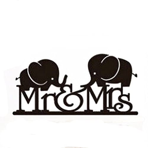 Weeding Cake Topper Customized Non-Toxic Acrylic Cake Topper Two Elephants Shape Suitable for Weeding Cake Decoration