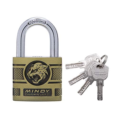 Hardened Solid Steel Keyed Padlocks Hardware Keyed Alike, Classic Discus Design(40mm)