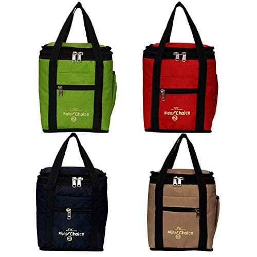 RIGHT CHOICE Combo Offer Lunch Bags (2001+2002+2003+2004 Green+Red+Black+Beige)