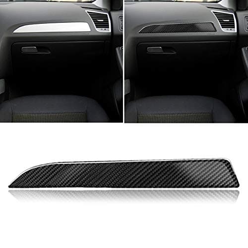 CFPacrobaticS Carbon Fiber Car Console Control Upper Sticker Interior Decor for Audi A4 A5 B8