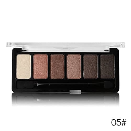 Absolute Waterproof Rose 6 Colors Shimmer Shadow Palette Eye Shadow Frosted Nude Shine Natural Silk Pigments (05#)