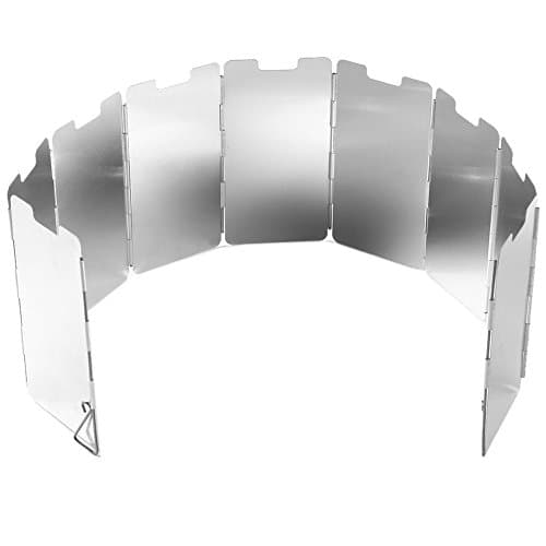 New 9 Plates Wind Shield Screen Fold for Picnic Outdoor Camping Stove Sliver Wind Shield Screen