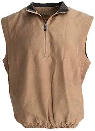 Men's Silk Lightweight Sleeveless Half-Zip Golf Pullover Water Repellent