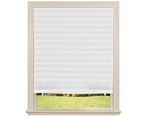 Original Light Filtering Pleated Fabric Shade White, 48” x 72”, 4-Pack