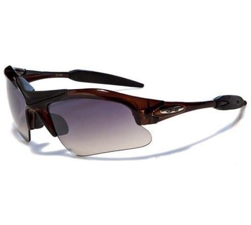 Sunglasses Half Frame Men Around Glasses #Brown