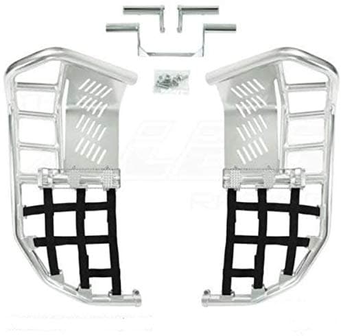 Yamaha Banshee YFZ 350 Nerf Bars Pro Peg Alba Racing Silver Black 207 T7 SB