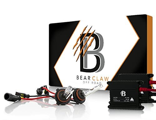 Bear Claw H4-6k-kit HID KIT Xenon Head Light Bulb Conversion Kit Plug-n-Play, Crystal Ultra White
