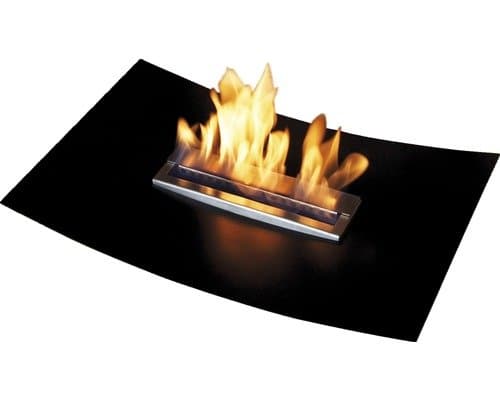 Bio Ethanol Fireplace Insert 3 Light Sources 60 cm x 40 cm x 12.5 cm Black